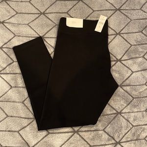 Loft black modern leggings NWT
